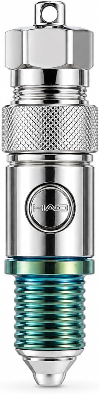 Spark Plug Electric Arc Lighter, Rechargeable Flameless USB-C Metal EDC Gear, Stainless Steel Gift for Men with Gift Box (Green)