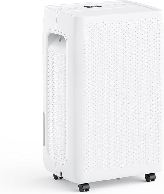 50Pints Dehumidifier with Drain Hose, 3,500 Sq.Ft Dehumidifier for Basement, 4.5L/1.19 Gallon Tank, Energy Star Cert. 41dB, Airflow Swing, Humidity Remover for Home, Bedroom & Bathroom
