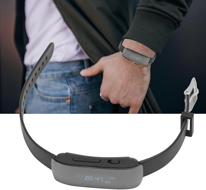 ciciglow Voice Recorder Watch, Noise Cancelling Digital Voice Recorders, Long Recording Audio Bracelet Recorder with Playback, Time Display, Mp3 Music Player (32G)