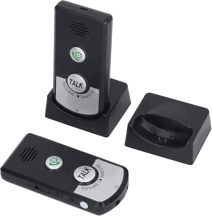 Wireless Intercom Unit, Intercoms Wireless for Home, 2 Way Call 2 Pcs Humanized Voice Intercom Long Range Intercom System for House