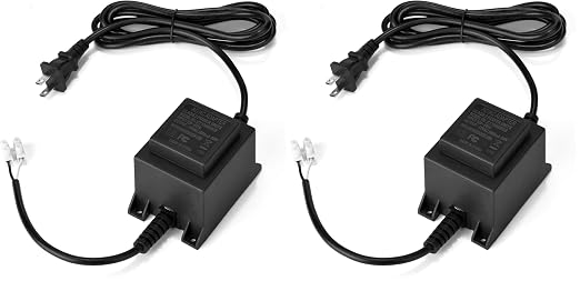 AGPtEK Voltage Converter Transformer 110/120V to AC 12V/5A, 60-Watt Waterproof Power Supply Converter for Swimming Pool Light, Water Pump, Outdoor Light, Spotlights (Pack of 2)