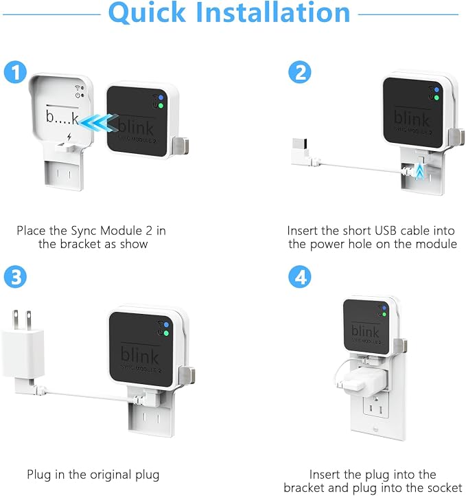 256GB USB Flash Drive for Local Video Storage with The Blink Sync Module 2 Mount (Blink Add-On Sync Module 2 is NOT Included)