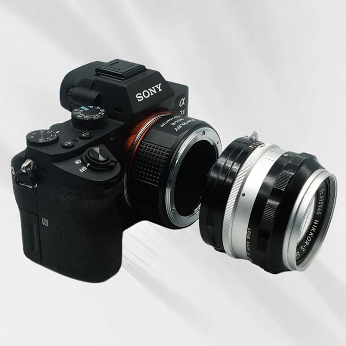PHOLSY Lens Mount Adapter Compatible with Nikon F to E (NEX), Compatible with Nikon F Lens to E Mount Camera Compatible with Sony a1 a9 a7S a7R a7C a7 a6600 a6500 a6400 a6300 a6000 NEX etc.