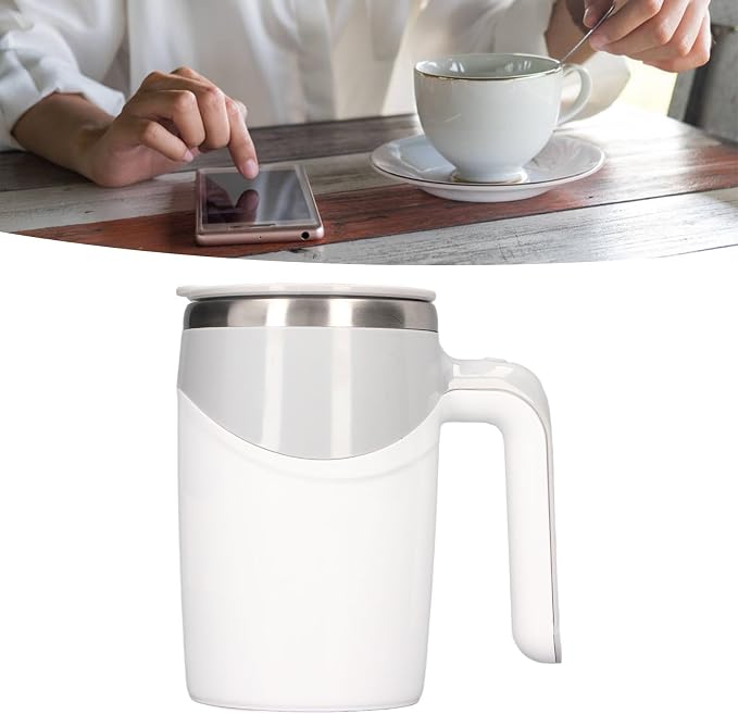 Automatic Mixing Cup, Safe Portable Electric Self Stirring Mug 380ml Multifunction 304 Stainless Steel for Home for Travel,console