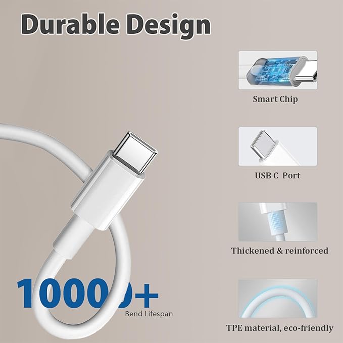 [Apple MFi Certified] Magnetic Charger for iPhone 17 16e, 10FT 2Pack Fast Charge for Apple MagSafe Wireless Charger, Long Wireless Mag Safe Charging Pad for iPhone 17 Pro Max/17 Air/16 Pro/15/14/13/12