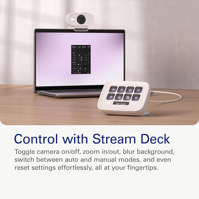 Elgato Facecam Neo – Full HD 1080 Pixels Webcam with Easy-Slide Privacy Shutter, Light Correction, for Video Calls, Streaming, Zoom/Slack/Twitch/YouTube, and More – USB-C/Plug & Play on PC/Laptop/Mac