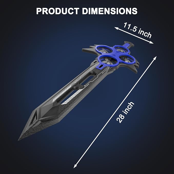 Flying Sword RC Airplane, Flying Dagger Remote Control Airplane Drone for Kids Adults 8-16, Gesture Control Planes with 360° Flip Fighter Jet Toy, Stunt Roll, Gifts for Kids Boys Girls, Large