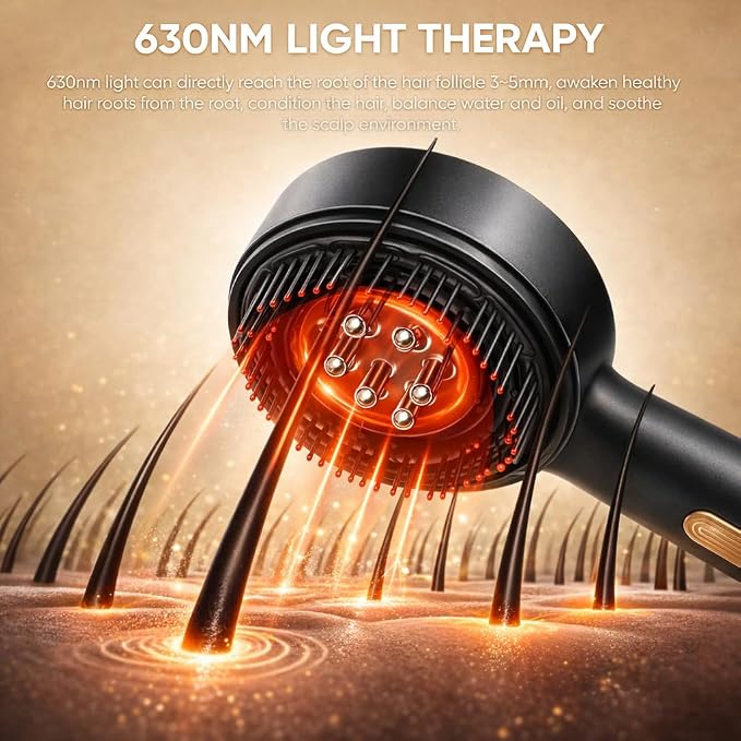 Electric Scalp Massager, 3-in-1 Hair Oil Applicator & Cordless Electric Head Massager, IPX7 Waterproof, Portable Scalp Brush for Home & Travel (Gray)