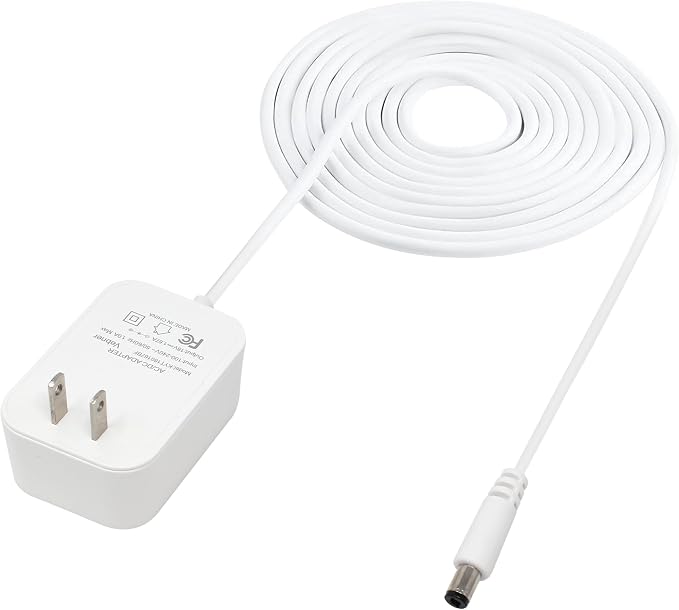 30W Extra Long Power Adapter Compatible with Amazon Echo (3rd & 4th Generation), Amazon Echo Plus (2nd Generation), Amazon Echo Show (8, 10, 15, 21) (17 Foot)