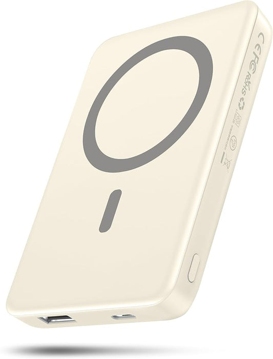 Portable Charger for Magsafe Power Bank - 10000mAh Magnetic Phone Charger, USB-C 22W PD Fast Charging, Slim Wireless Battery Pack for iPhone 17/16/15/14/13/12 Series, for Travel Cruise Essentials