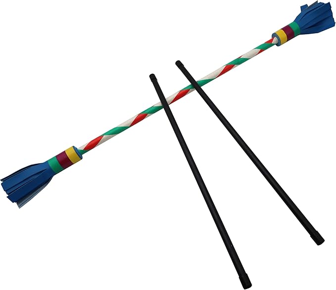 Professional Juggling Flower Sticks-Devil Sticks with 2 Hand Sticks, Beginner Friendly - 22 Inch