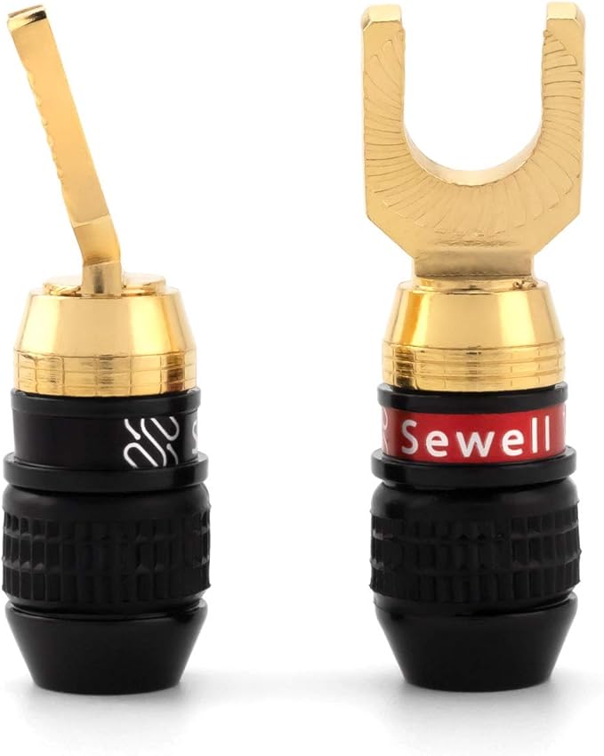 Sewell Deadbolt 30 Degree Angled Spade Plugs, 6 Pairs