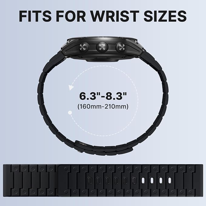 Bandletic Compatible with Garmin Fenix 8 51mm 7X 6X 5X Watch Band - 26mm Quick Fit Magnetic Silicone Bands Replacement for Fenix 7X 6X Pro/5X Plus/3 HR/Instinct 2X Solar 3 50mm/Enduro/Tactix/Epix Pro2