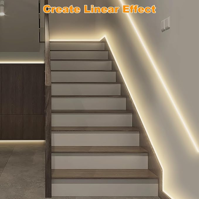 Tatazone Smart White COB Led Strip Light with Remote, 32.8ft 3000K Bright Warm White WiFi COB Light Strip Work with Alexa Google, Dimmable Indoor Led Lights for Cabinet, Room
