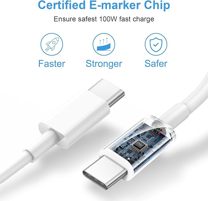 New iPhone 17 16 15 Charger 10FT Long Fast Charging Cord Type C Chagrer with 3 Pack USB C Wall Charger Block Compatible with iPhone 17/17 Plus/17 Pro Max/16/16 Plus/16 Pro Max/15 Pro Max/iPad Pro ﻿