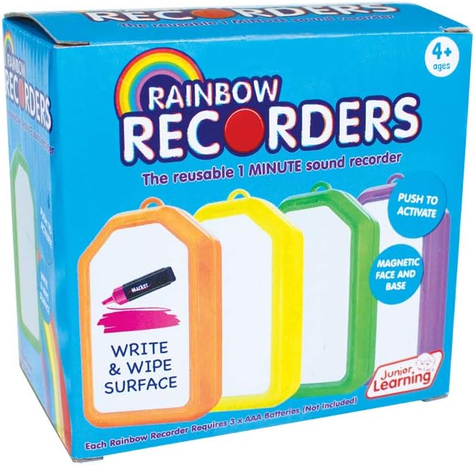 Junior Learning Rainbow Recorders (Set of Four), Multi Colored