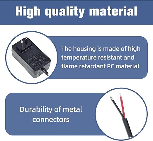 19V Adapter Power Cord Power Supply Plug for MKS-1902000H, MM271W, MM371W, MM571W, MM572W Transformer,Compatible with Mighty Mule RP1010 Power Supply Wall Adapter Charger