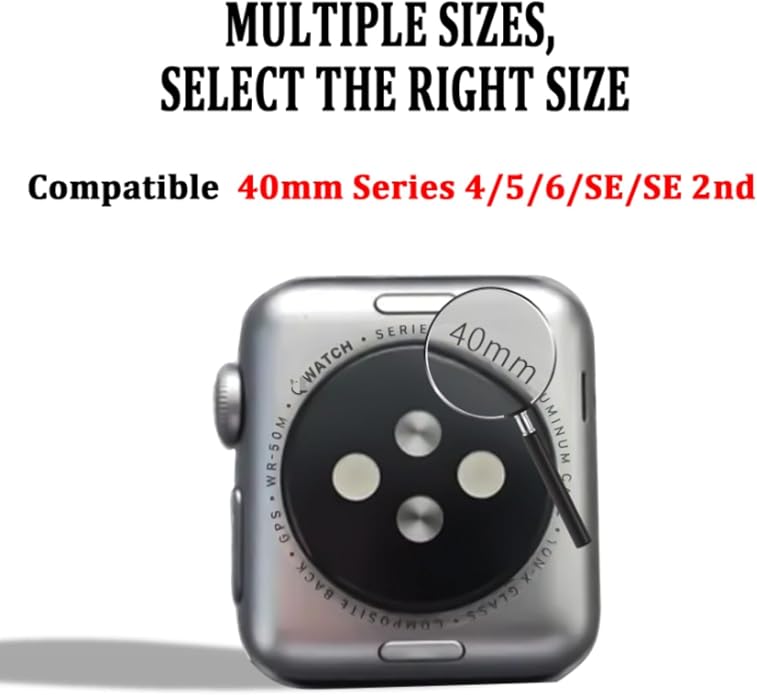 15 Pack Compatible with Apple Watch Bands 40mm 41mm 42mm 44mm 45mm 46mm Women Men, Watch Screen Protector Case&Organizer for iWatch Series 11 10 9 8 7 6 5 4 SE（Multiple Sizes, Select the Right Size）