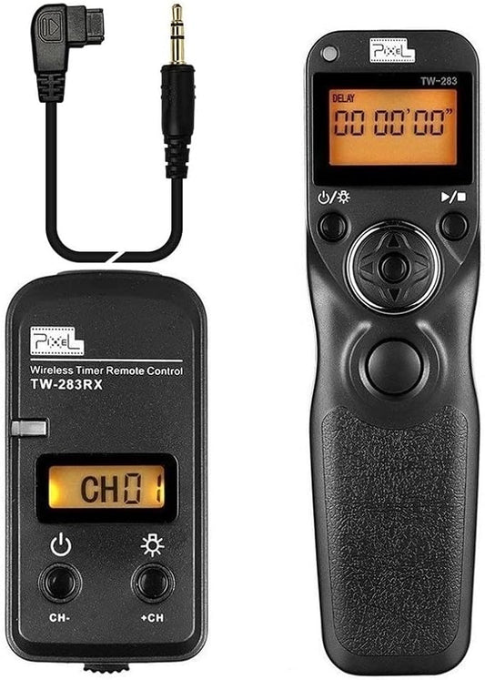 Pixel Timer TW-283 S1 Wireless Shutter Release Remote Control Intervalometer Compatible with Sony a77M2, a99M2, a33, a55, a65, a67, a77, a99, a900, a850, a700, a580, a560, a550, a500, a350