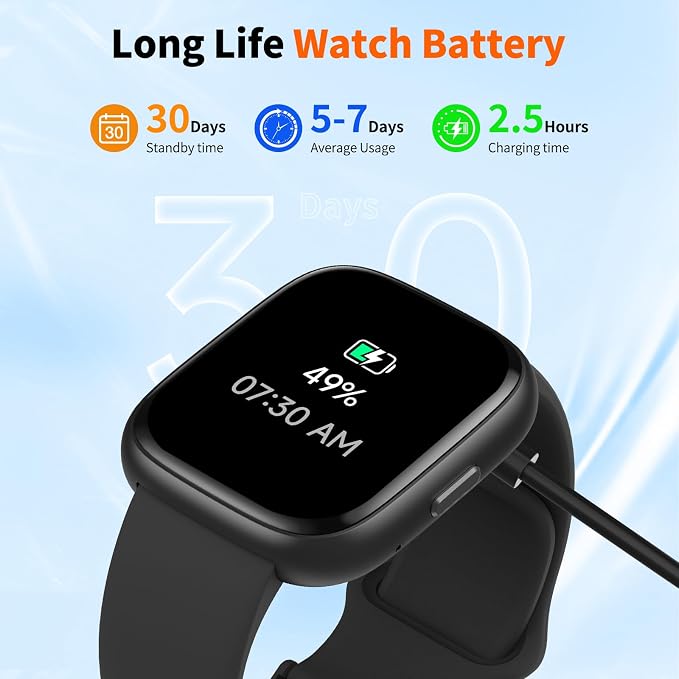 2026 Upgraded Smart Watch Alexa Built-in【1.83" HD Touchscreen】【BT5.3 Call, 100+ Sports Modes & IP68 Waterproof】 Fitness Tracker 24/7 Heart & Sleep Monitor for Android iOS Men Women