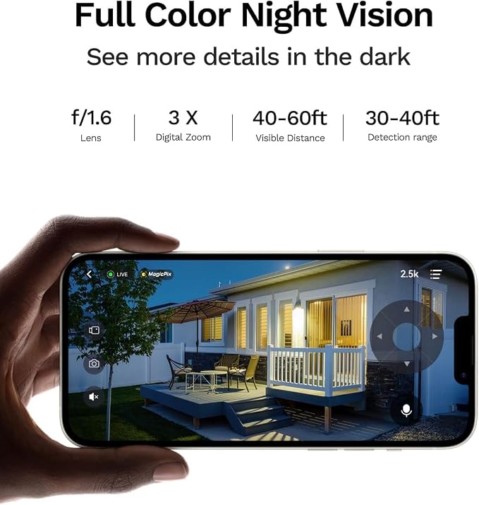 Dual Lens Solar Security Cameras Wireless Outdoor: 2MP+2MP AOV 24/7 Continuous Recording Solar Powered Security Camera Wireless, 2.4G/ 5G WiFi6 Camera with SD Card, 2-Way Talk, Color Night Vision
