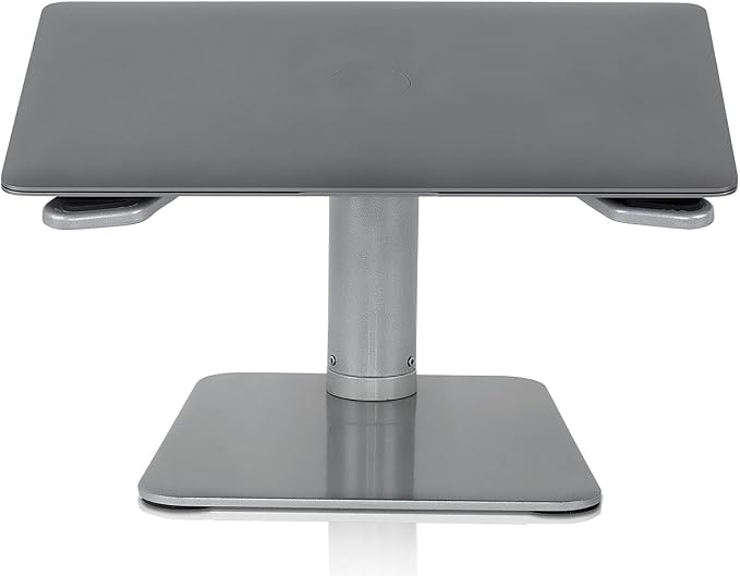 Mount-It! Adjustable Height Laptop Stand for Desk, Ergonomic Laptop Riser for 11–15 Inch Laptops, Tilted Desktop Lift with Anti-Slip Platform, Up to 33 lbs
