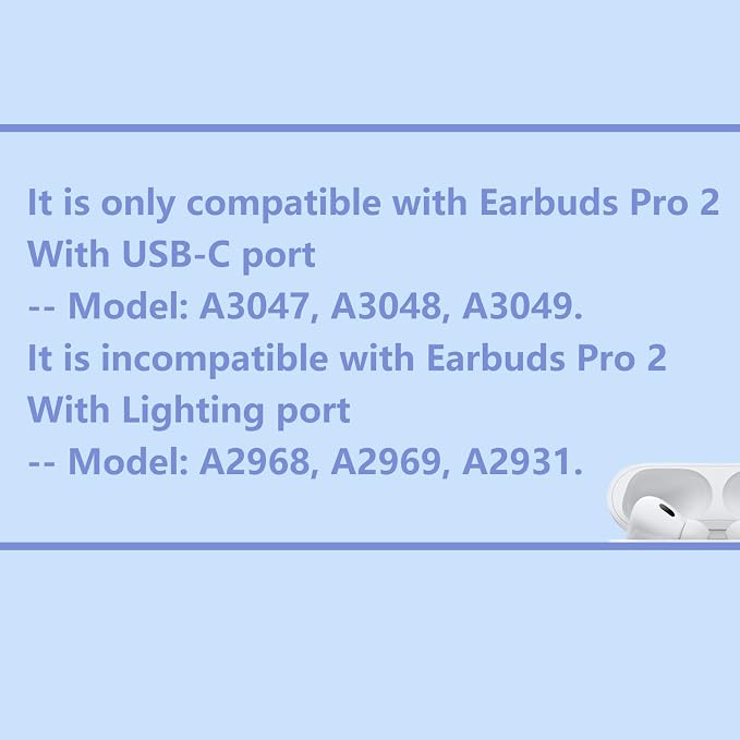 OEM Single Right Earbuds Replacement for Pod Pro (2nd Generation), A3047, A3048, A3049. Genuine Right Ear Side Only, Compatible Original Air Pro 2 A2968 Charging Case (Right-A3047 A3048 A3049)