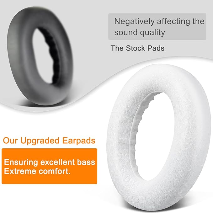 SOULWIT Replacement Earpads for Bose QC Ultra/New QuietComfort Ultra(2nd Gen) Wireless Headphones, Ear Pads Cushions with Softer Protein Leather, High-Density Noise Isolation Foam - Diamond