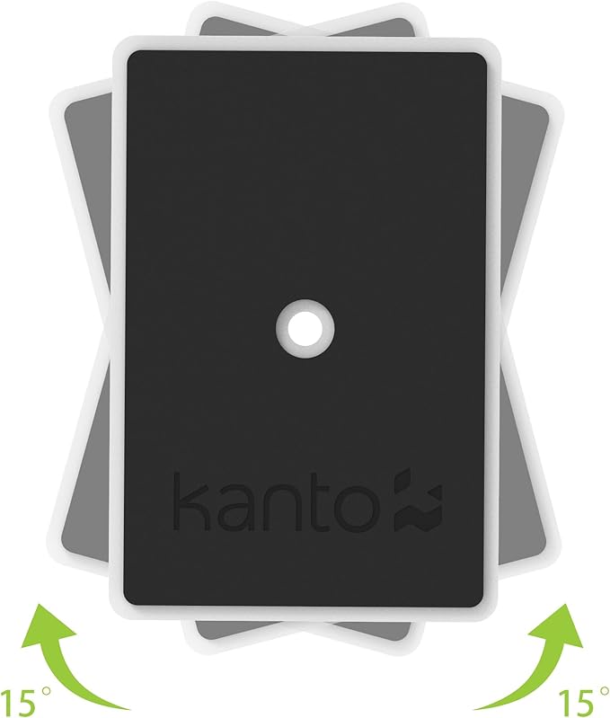 Kanto SP9W Desktop Speaker Stands for Small/Medium Bookshelf Speakers & Compact/Mid-Size 2”-4” Studio Monitors 8.3" Tall Pair White