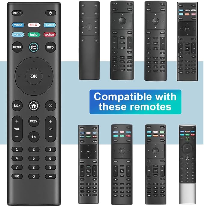 for VIZIO-Smart-TV-Remote-Control, Universal Replacement XRT140 for VIZIO All LED LCD HD 4K UHD HDR Smart TVs