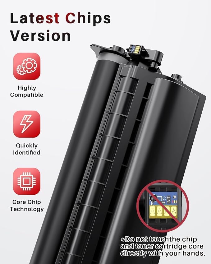 138X Black Toner Cartridge (with CHIP) Replacement Compatible for HP 138X 138A W1380A W1380X High-Yield Toner Work with LaserJet Pro 3001dw 3001fdw MFP 3101fdw Printer ( 2-Black )