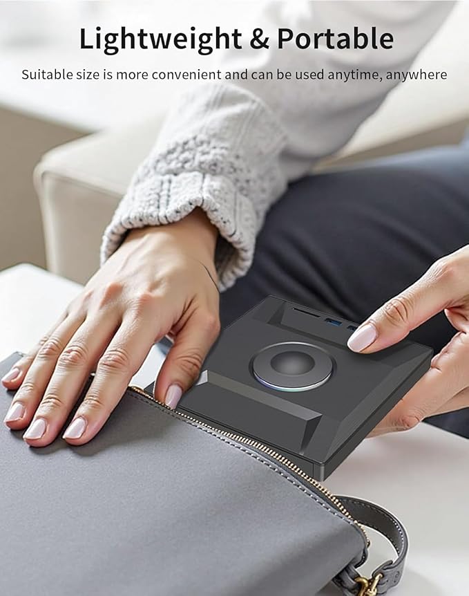 External CD DVD Drive,7 in 1 USB 3.0 and Type-C CD Burner Player Writer with 2 USB Ports and 1 TF/SD Card Slots,Portable Slim Optical Disk Driver for Laptop Mac PC Windows Linux OS