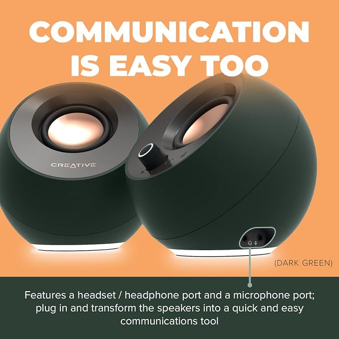 Creative Labs Pebble PRO 2.0 USB Computer Speakers - White