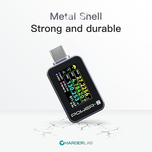 ChargerLAB Power-Z C240 Portable USB-C Tester, Digital Power Meter, Supports up to 240W and PD3.1 QC5.0, for USB-C Phones, Laptops, Chargers and More