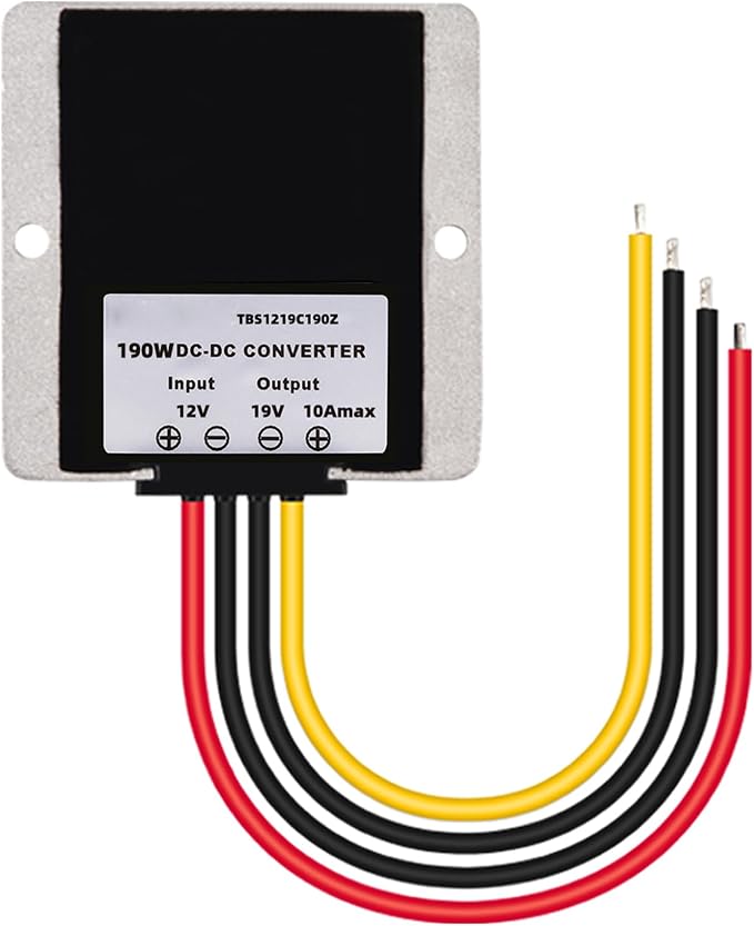 DC/DC Converter 12V Step Up to 19V 10A 190W Voltage Regulator, Power Adapter Voltage Booster, Power Supply Module Boost Transformer for Car Truck Vehicle Boat
