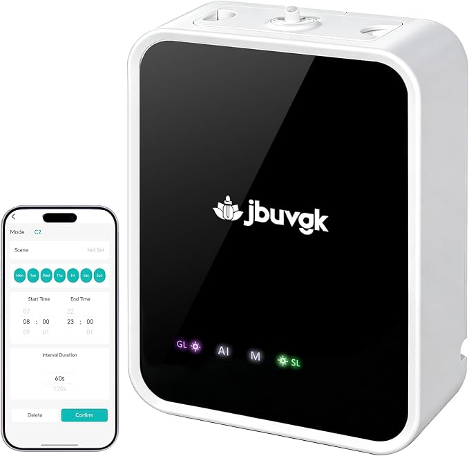 Smart Waterless Essential Oil Diffuser- HVAC System,2200 Sq.Ft Whole House & Aromatherapy Diffuser,App Control,400mL Hotel Collection Diffuser,Customisable Operating Modes for Office Home Large Room