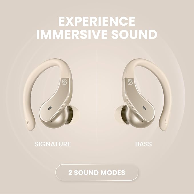 Back Bay Audio - Runner Wireless Earbuds for Running, Workout Wrap Around Earbuds Bluetooth Headphones for Sports, Around The Ear Wireless Bluetooth Running Headphones, Hook Over Earphones Earhooks