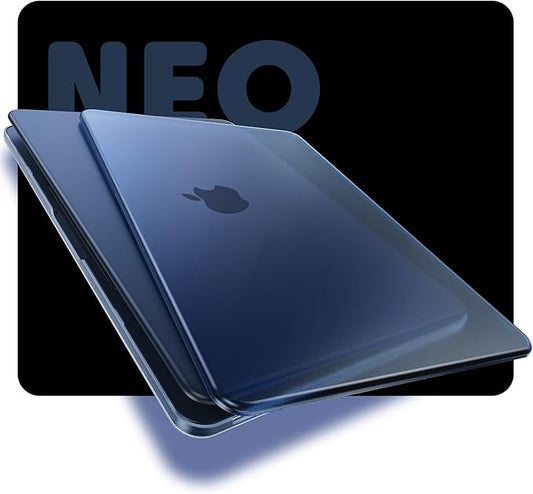 Soonjet for MacBook Neo Case 13 inch 2026 New A3404 | 100% Match Official Color | Anti-Crack & Scratch | Blue Laptop Cover Protective Hard Shell | Student Travel Mac Accessories Matte | Indigo Clear
