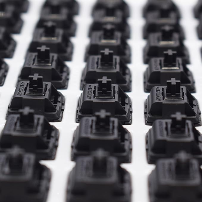 kutethy Gateron Oil King Switches, Pre-Lubed Linear Switches 55g, Quiet Smooth Mechanical Keyboard Switches for Gaming Office (10PCS, Oil King)