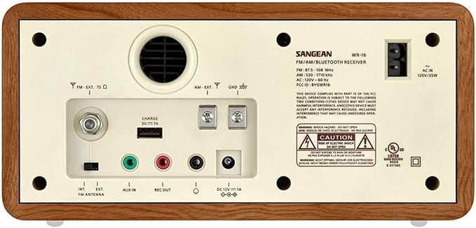 Sangean WR-16 AM/FM Bluetooth Wooden Cabinet Radio