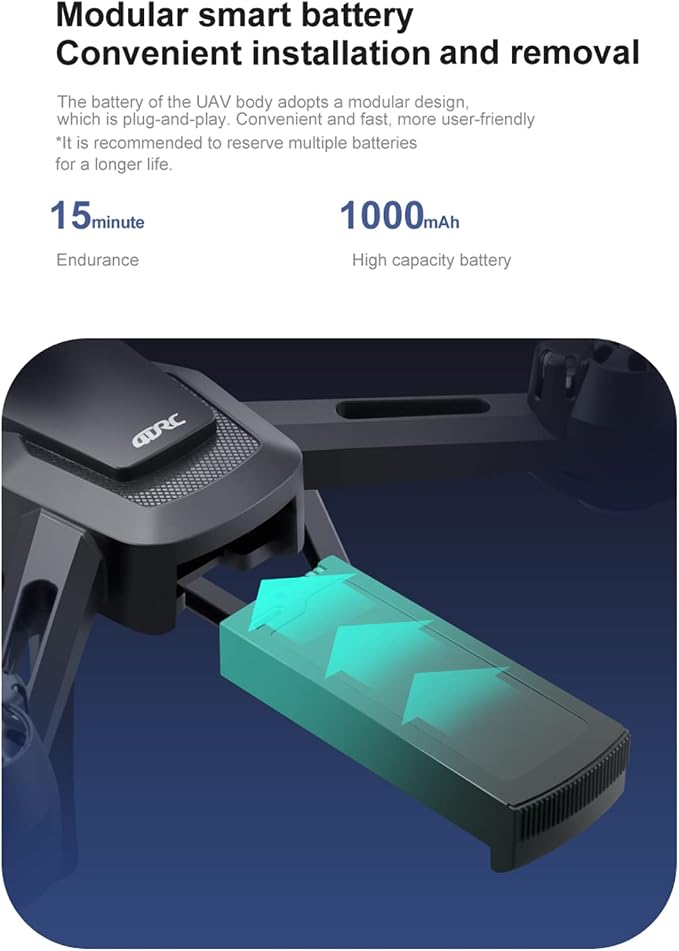 Drones with Camera for Adults 6K Foldable Headless Drone with Obstacle Avoidance Function Optical Flow Positioning Gesture Photography with Storage Bag 2 Battery
