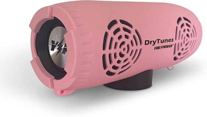 Yak-Power Drytunes Water-Resistant Portable Bluetooth Speaker | IP66 | Party Button Music Sharing | Kayaks | Boats | E-Bikes | Outdoor | Pink