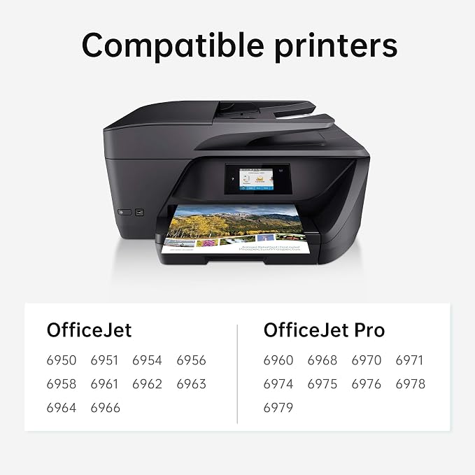 902XL Ink Cartridge for HP Printer Replacement for HP 902XL Ink Cartridge Combo Pack Compatible for HP Officejet Pro 6978 6968 6970 6960 6971 6974 6975 6976 6979 6965 6977 Printer (4 Pack)