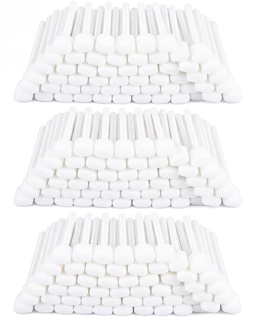 Macarrie 500 Pack Cleaning Swabs 5.1 Inch, Foam Tips Sponge Sticks for Printer, Electronics, Camera, Optical Lens, Sewing Machine (White)