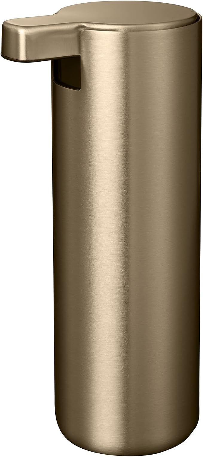 blomus MODO Soap Dispenser - Brass Metallic Finish Titanium Coated - 6oz