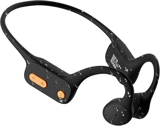 Tayogo Swimming Headphones, Bone Conduction Open-Ear Headphones for Swimming, 32GB MP3 Player & Bluetooth 5.4, Underwater Swimming Headphones, Earbuds Underwater for Running Cycling Workout