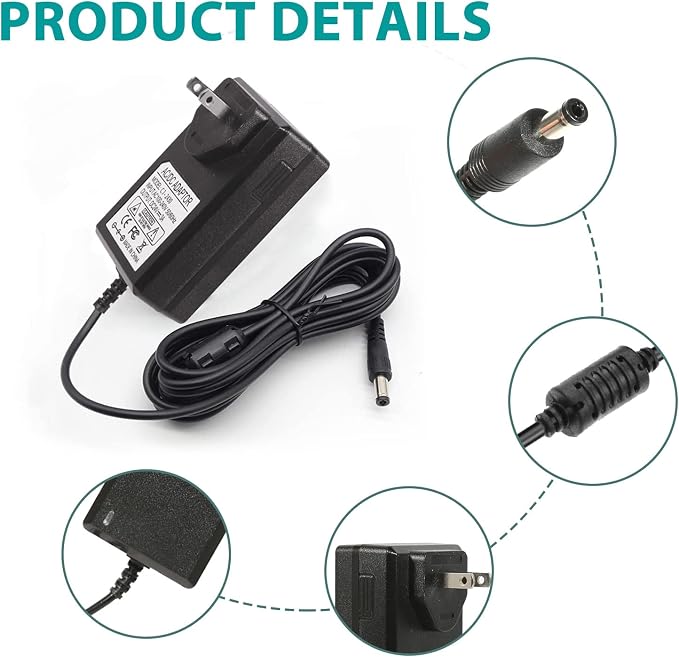 2 Pack 24V 3A 72W DC Power Supply Adapter AC to DC Converter Transformer 100~240V AC Input for 5050 3528 LED Strip 3D Printer CCTV Security System LCD Monitor (24V3A)