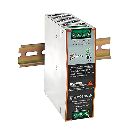 150W 48V Din Rail Mount Power Supply 48V Output AC-DC Industrial Power Adapter 100~240V AC Input Din-Rail Switching Power Supply with Over Load/Temperature Short Circuit Protection