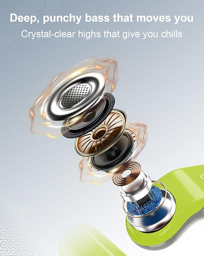 OJW Open-Ear Headphones with Replaceable Battery | Replaceable Battery with over to 96 Hours of Playtime