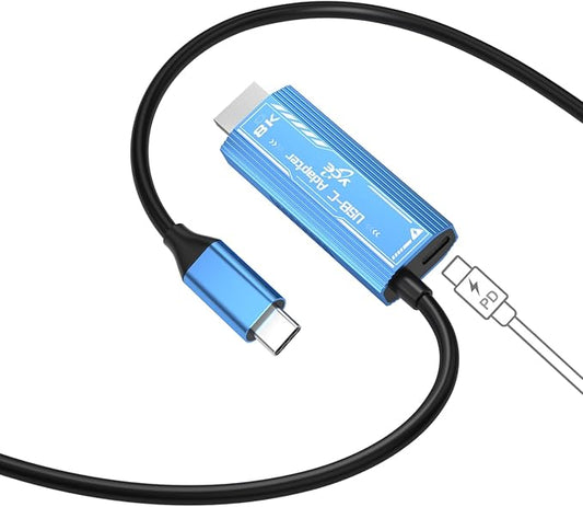 USB C to HDMI Cable Adapter, Upgrades 8K@60Hz C to HDMI Cable with 100W PD Fast Charging Adapter Compatible with Switch2/1, Mac, iPhone17 16 15, HD TV All Aluminum Body Fast Heat Dissipation 6.0FT
